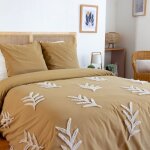 Parure de couette 100% coton imprim�e 260x240cm 2 taies