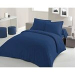 Parure de couette lovely home - 240x260 cm - 100% coton - bleu