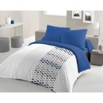 Parure de couette microfibre ambroisie - 1 housse de couette 240 x 260 cm + 2 taies d'oreiller 63 x 63 ...