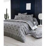 Parure housse de couette forever gris