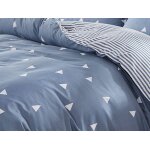 Parure de housse de couette polyester blanc 220x240 cm