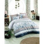 Parure de lit - 1 housse de couette 220 x 240 cm + 2 taies d'oreiller 60 x 60 cm - 100% coton renforc� ...