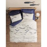 Parure de lit - 1 housse de couette 220 x 240 cm + 2 taies d'oreiller 60 x 60 cm - 100% coton renforc� ...