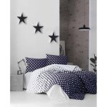 Parure de lit - 1 housse de couette 220 x 240 cm + 2 taies d'oreiller 60 x 60 cm - 100% coton renforc� ...