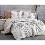 Parure de lit - 1 housse de couette 220 x 240 cm + 2 taies d'oreiller 60 x 60 cm - 100% coton renforc� ...