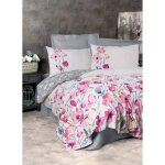 Parure de lit - 1 housse de couette 220 x 240 cm + 2 taies d'oreiller 60 x 60 cm - 100% coton renforc� ...