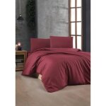 Parure de lit - 1 housse de couette 220 x 240 cm + 2 taies d'oreiller 60 x 60 cm - 100% coton renforc� ...