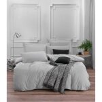 Parure de lit - 1 housse de couette 220 x 240 cm + 2 taies d'oreiller 60 x 60 cm - 65% coton, 35% polyester ...