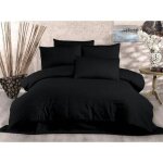 Parure de lit - 1 housse de couette 220 x 240 cm + 2 taies d'oreiller 60 x 60 cm - 70% polyester, 30% ...