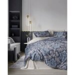 Parure de lit - 1 housse de couette 220 x 240 cm + 2 taies d'oreiller 60 x 60 cm - satin� 100% coton ...