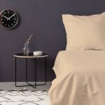 Parure de lit - 1 housse de couette 220 x 240 cm + 2 taies d'oreiller 60 x 60 cm - satin� 100% coton ...