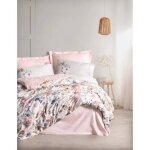 Parure de lit - 1 housse de couette 220 x 240 cm + 2 taies d'oreiller 60 x 60 cm - satin� 100% coton ...