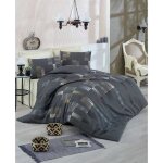 Parure de lit - 1 housse de couette 220x240 cm + 2 taies d'oreiller 60x60 cm - 65% coton, 35% polyester ...