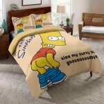 Parure de lit 2 personnes eu - vv, les simpsons ? parure de lit 3 pieces, housse de couette et taies ...
