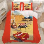 Parure de lit 3 pieces cars - motif dessin anime mignon et doux, ideal pour la chambre a coucher - housse ...
