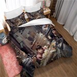 Parure de lit 3 pieces pour enfants et adolescents, 100 % bambou naturel, avec housse de couette et taie ... Parure de lit 3 pieces pour enfants et adolescents, 100 % bambou naturel, avec housse de couette et taie ...