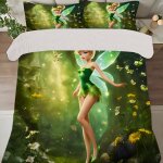 Parure de lit 3 pieces f�e clochette - dessin anime mignon, doux, adapt� a la chambre - comprend une ...