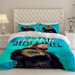 Parure de lit 3 pieces avec housse de couette et ceinture dor�e et fourrure - ideal pour la chambre a ...