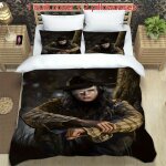 Parure de lit 3 pieces avec housse de couette douce et deux taies d'oreiller, motif chemise a carreaux ...