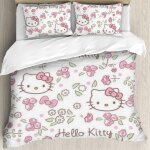 Parure de lit 3 pieces avec housse de couette et taie d'oreiller assorties, motif dessin anime japonais ...