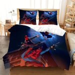 Parure de lit 3 pieces marvel spider - man, housse de couette super douce, confortable et respirante, ...