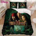Parure de lit 3 pieces pirates des cara�bes pour la saint - valentin - dessin anime mignon et doux, convient ...
