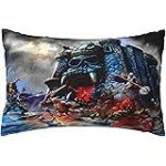 Parure de lit 3 pieces rpxpv, motif homme, avec attaches d'angle et fermeture eclair, pour gar�ons, filles ...