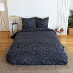 Parure de lit 3 pi�ces z�bre coton housse + taies