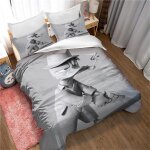 Parure de lit 3d motif animaux ste - x, housse de couette et taie d'oreiller, motif gar�on et homme, ...