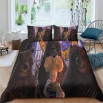 Parure de lit 3d motif chat bott�, housse de couette et taie d'oreiller, motif chat, id�al pour les jeunes ...