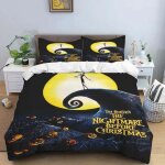 Parure de lit 3d motif t�te de mort pour halloween, housse de couette, decoration d'halloween, pour lit ...