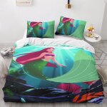 Parure de lit 3d la petite sir�ne avec housse de couette et taie d'oreiller motif princesse de dessin ...