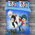 Parure de lit anime beyblade burst, housse de couette pour chambre a coucher, housse de couette simple, ...