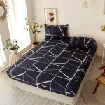 Parure de lit antid��rapante de draps - housses + taies d'oreiller avec impression d, housse de couette ...