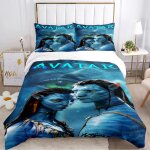 Parure de lit avatars pandora's planet, impression 3d, housse de couette et taie d'oreiller, pour lit ...