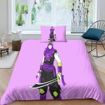 Parure de lit ben 10 hero avec housse de couette et taie d'oreiller motif personnages animes