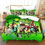 Parure de lit ben 10 omniverse imprim�e en 3d pour enfants, housse de couette, confortable, cadeau tendance ...