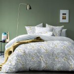 Parure de lit bird x cm % coton oeko - tex housse de couette x cm taies d'oreiller x cm imprim��s r��versibles ...