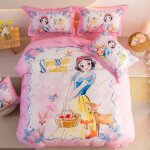 Parure de lit cendrillon avec housse de couette et impression 3d, motif la petite sir�ne de la reine ...