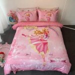 Parure de lit cendrillon avec housse de couette et impression 3d, motif la petite sir�ne de la reine ...