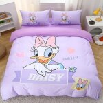 Parure de lit cendrillon avec housse de couette et impression 3d, motif la petite sir�ne de la reine ...