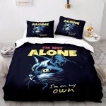 Parure de lit pour chat - housse de couette et taies d'oreiller animaux - microfibre - parure de lit ...