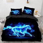 Parure de lit cheval animal housse de couette cm x cm moelleux polyester coton housse de couette x ado ...