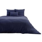 Parure de lit double gaze de coton marine 240 x 260 cm