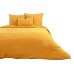 Parure de lit double gaze de coton or 240 x 260 cm