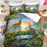 Parure lit doux confortable housse couette enfant microfibre housse de couette enfant x animaux x cm ...