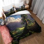 Parure de lit pour enfants et adolescents, 100 % coton a fibres longues, respirante, l�g�re, avec fermeture ...