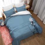 Parures de lit pour enfants et adolescents - housses de couette 100 % coton lav�, respirantes, durables ...