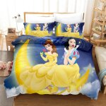 Parure de lit pour enfant ariel, blanche - neige et princesse, housse de couette pour lit double, jolie ...