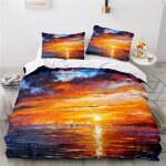 Parure de lit enfant doux confortable housses de couettes microfibre housse de couette fille x peinture ...